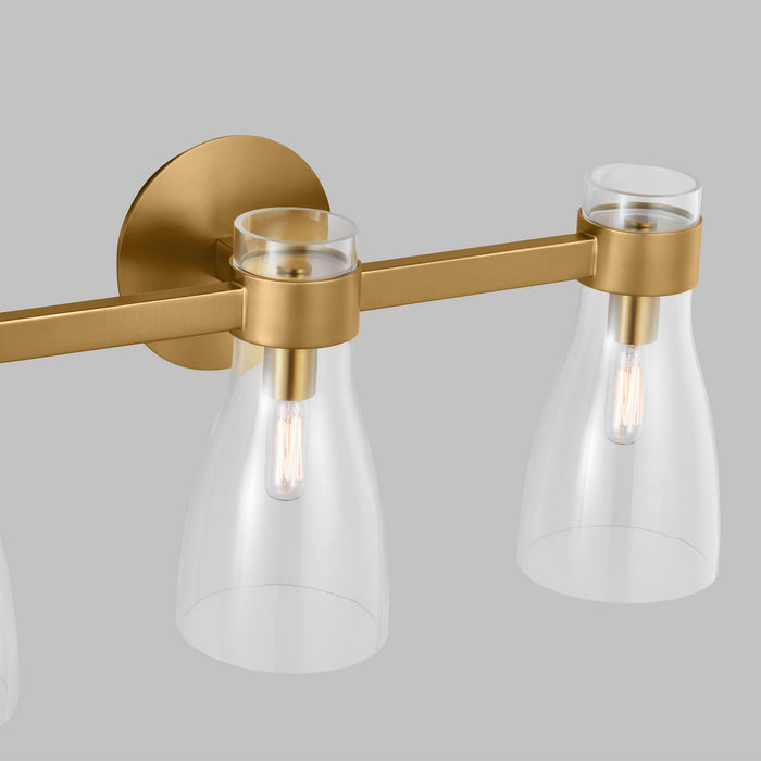 Myhouse Lighting Visual Comfort Studio - AEV1003BBS - Three Light Bath Fixture - Moritz - Burnished Brass