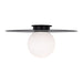 Myhouse Lighting Visual Comfort Studio - KF1101MBK - One Light Flush Mount - Nodes - Midnight Black