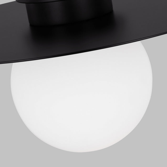 Myhouse Lighting Visual Comfort Studio - KF1101MBK - One Light Flush Mount - Nodes - Midnight Black