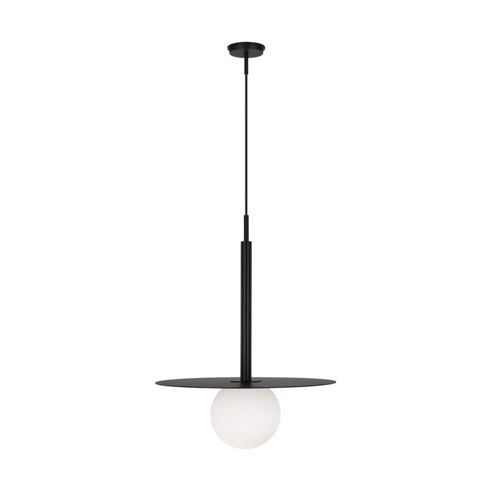 Myhouse Lighting Visual Comfort Studio - KP1141MBK - One Light Pendant - Nodes - Midnight Black