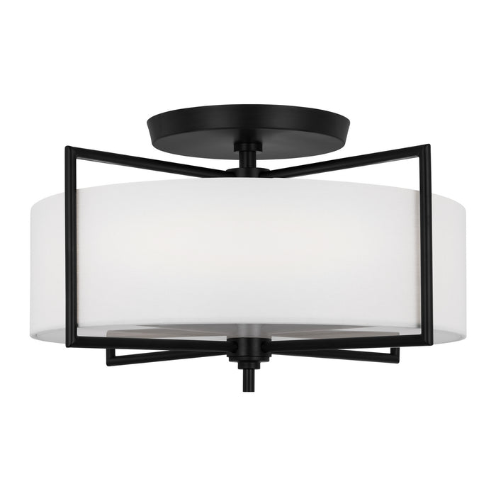 Myhouse Lighting Visual Comfort Studio - CF1113AI - Three Light Semi-Flush Mount - Perno - Aged Iron