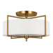 Myhouse Lighting Visual Comfort Studio - CF1113BBS - Three Light Semi-Flush Mount - Perno - Burnished Brass