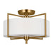 Myhouse Lighting Visual Comfort Studio - CF1122BBS - Two Light Semi-Flush Mount - Perno - Burnished Brass