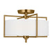 Myhouse Lighting Visual Comfort Studio - CF1122BBS - Two Light Semi-Flush Mount - Perno - Burnished Brass