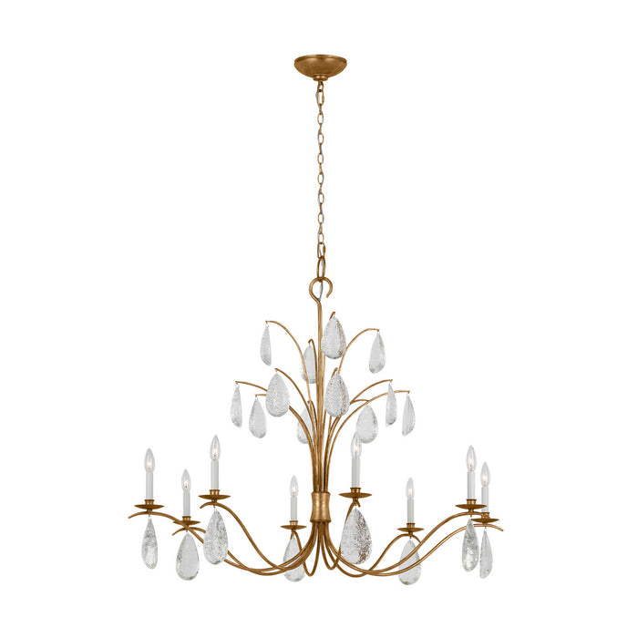 Myhouse Lighting Visual Comfort Studio - CC1598ADB - Eight Light Chandelier - Shannon - Antique Gild