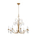 Myhouse Lighting Visual Comfort Studio - CC1598ADB - Eight Light Chandelier - Shannon - Antique Gild