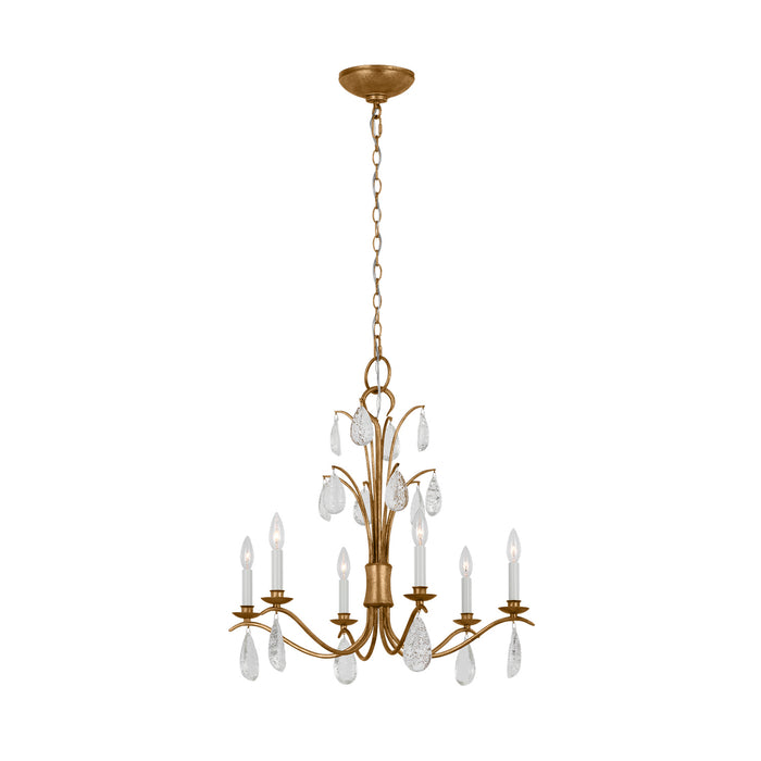 Myhouse Lighting Visual Comfort Studio - CC1616ADB - Six Light Chandelier - Shannon - Antique Gild