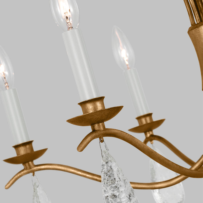 Myhouse Lighting Visual Comfort Studio - CC1616ADB - Six Light Chandelier - Shannon - Antique Gild