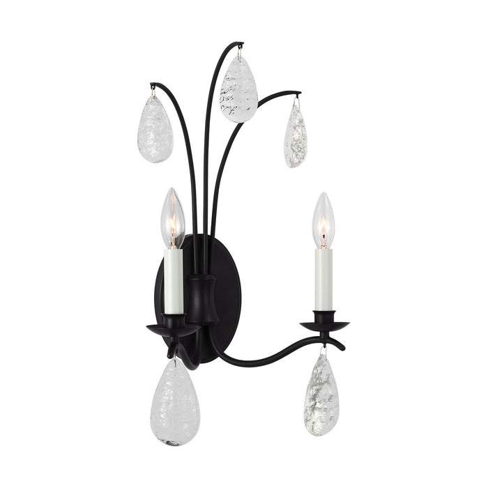 Myhouse Lighting Visual Comfort Studio - CW1292AI - Two Light Wall Sconce - Shannon - Aged Iron