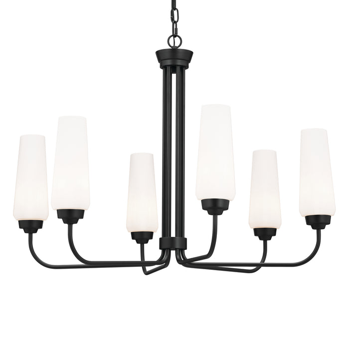 Myhouse Lighting Kichler - 52480BK - Six Light Chandelier - Truby - Black