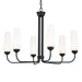 Myhouse Lighting Kichler - 52480BK - Six Light Chandelier - Truby - Black