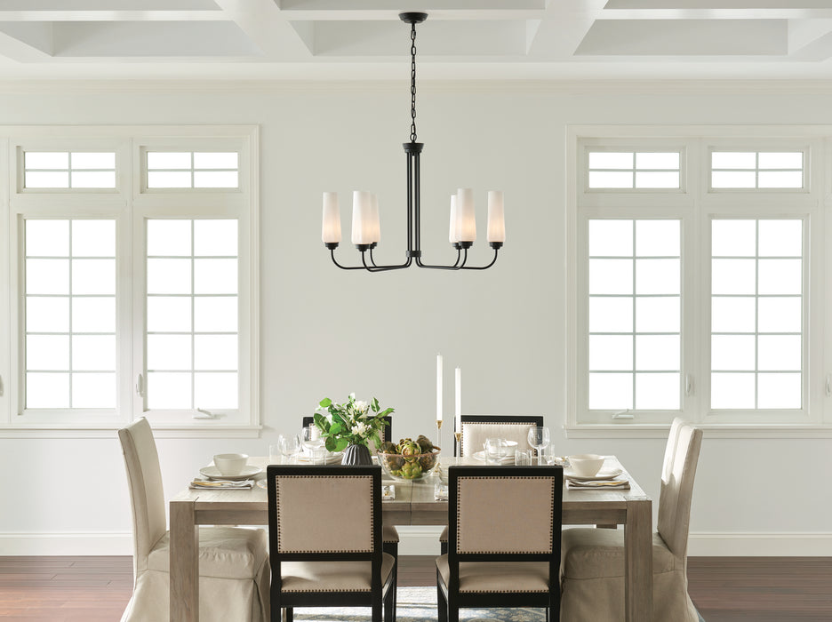 Myhouse Lighting Kichler - 52480BK - Six Light Chandelier - Truby - Black