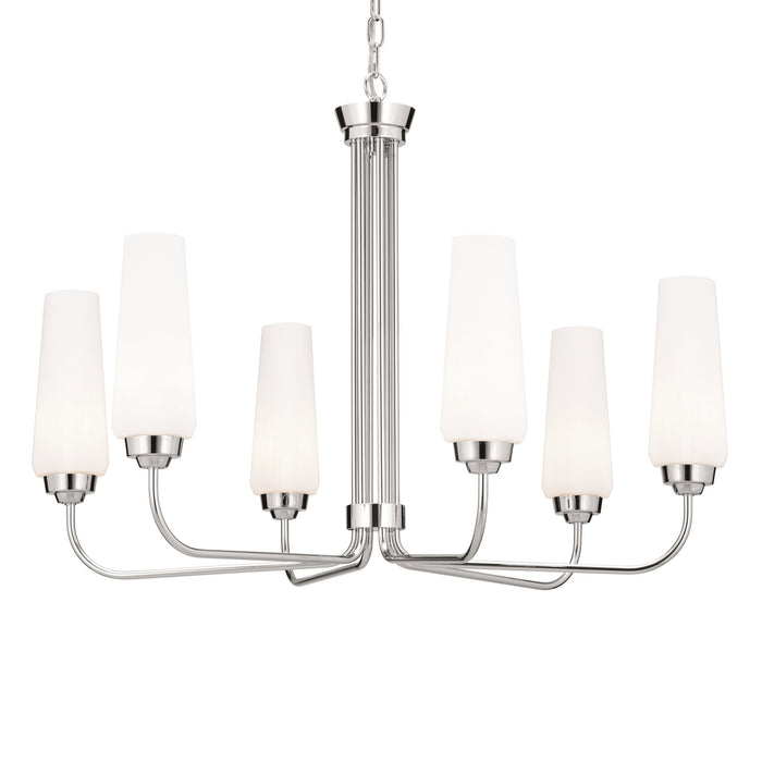 Myhouse Lighting Kichler - 52480PN - Six Light Chandelier - Truby - Polished Nickel