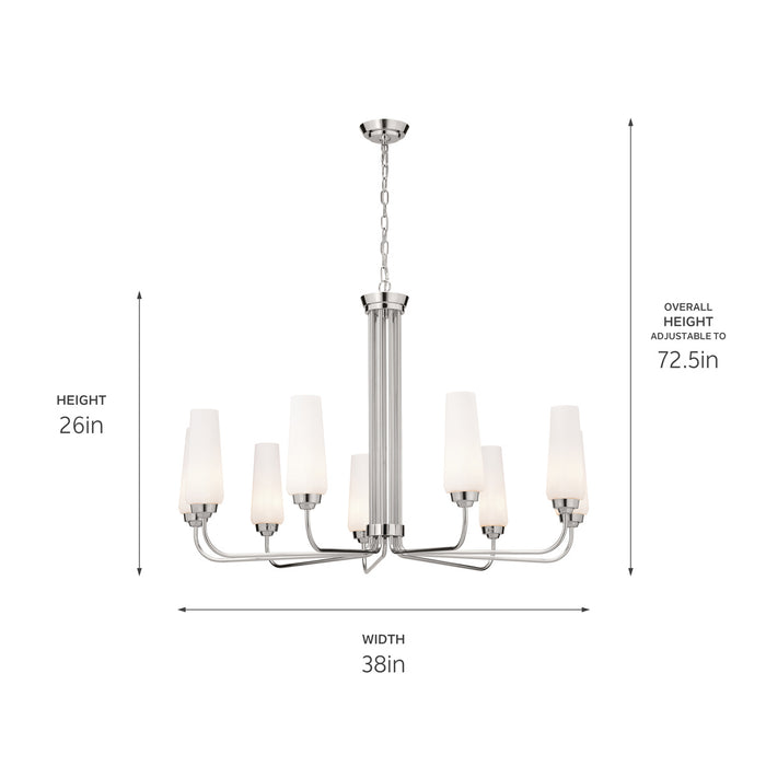 Myhouse Lighting Kichler - 52481PN - Nine Light Chandelier - Truby - Polished Nickel