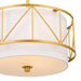 Myhouse Lighting Kichler - 52074CLG - Three Light Pendant/Semi Flush - Birkleigh - Classic Gold