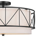 Myhouse Lighting Kichler - 52076BK - Four Light Semi Flush Mount - Birkleigh - Black