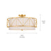 Myhouse Lighting Kichler - 52076CLG - Four Light Semi Flush Mount - Birkleigh - Classic Gold