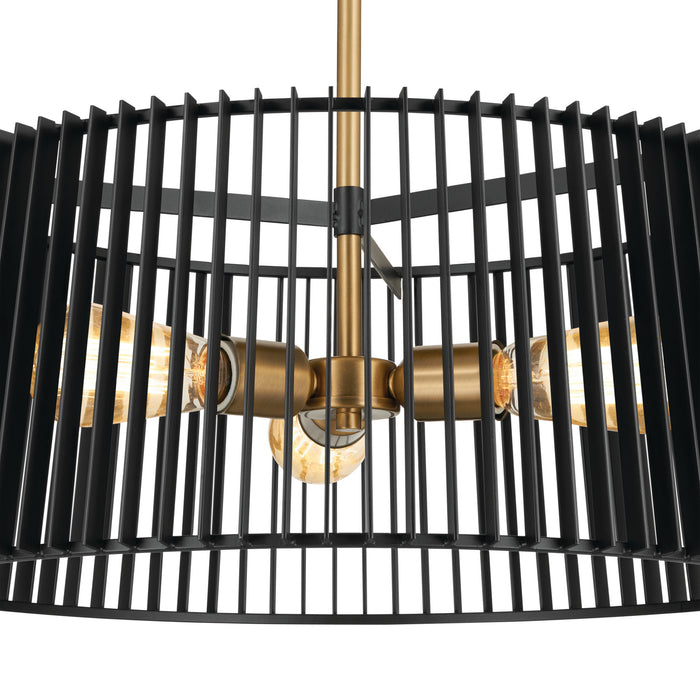 Myhouse Lighting Kichler - 44171BK - Three Light Pendant - Linara - Black