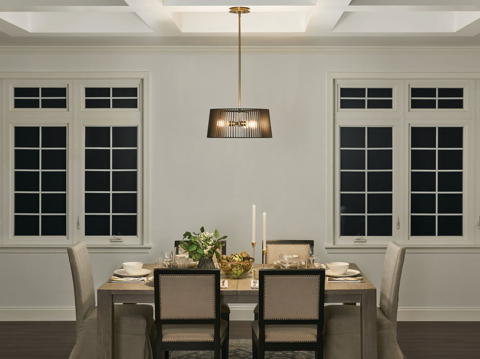 Myhouse Lighting Kichler - 44171BK - Three Light Pendant - Linara - Black