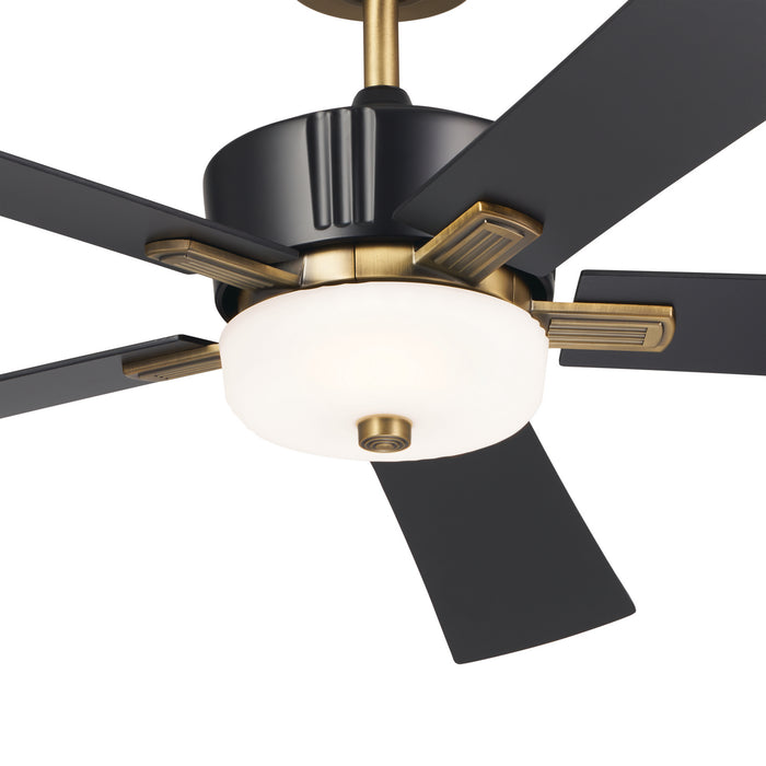 Myhouse Lighting Kichler - 300395SBK - 56"Ceiling Fan - Icon - Satin Black