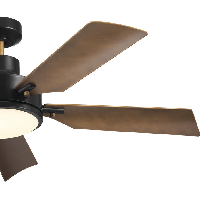 Myhouse Lighting Kichler - 330057SBK - 56"Ceiling Fan - Guardian - Satin Black