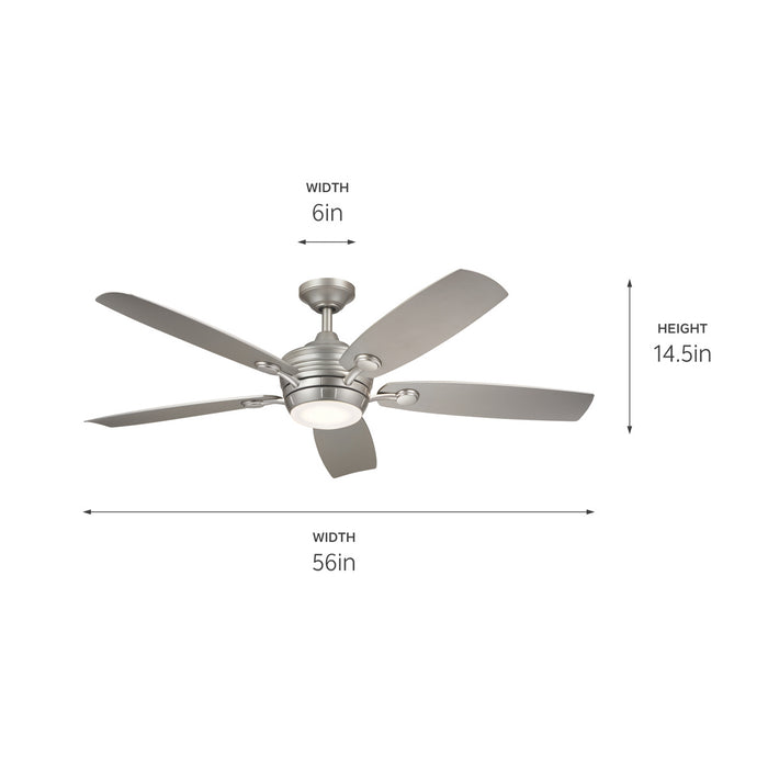 Myhouse Lighting Kichler - 310130NI - 56"Ceiling Fan - Tranquil - Brushed Nickel