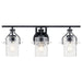 Myhouse Lighting Kichler - 55079BK - Three Light Bath - Everett - Black