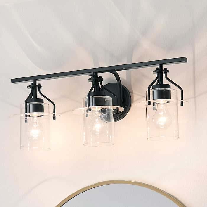 Myhouse Lighting Kichler - 55079BK - Three Light Bath - Everett - Black