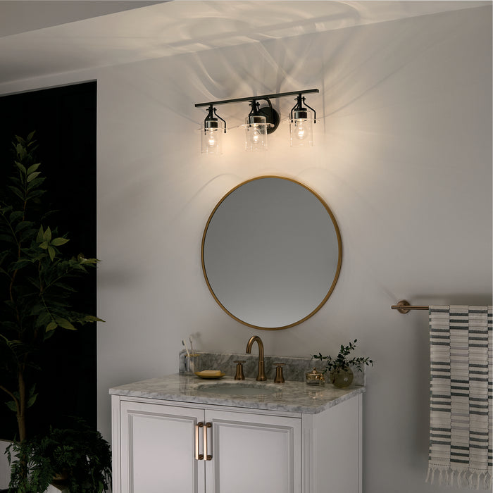 Myhouse Lighting Kichler - 55079BK - Three Light Bath - Everett - Black