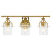 Myhouse Lighting Kichler - 55079NBR - Three Light Bath - Everett - Brushed Brass