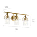 Myhouse Lighting Kichler - 55079NBR - Three Light Bath - Everett - Brushed Brass