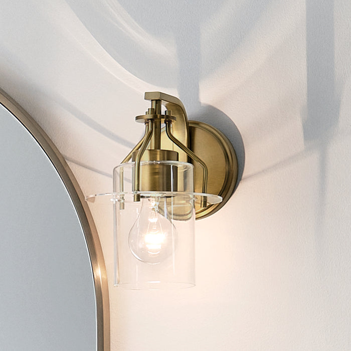 Myhouse Lighting Kichler - 55077NBR - One Light Wall Sconce - Everett - Brushed Brass