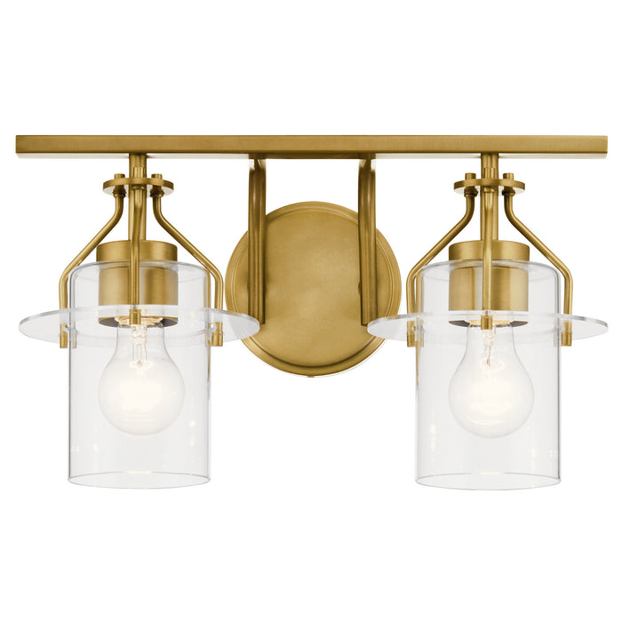 Myhouse Lighting Kichler - 55078NBR - Two Light Bath - Everett - Brushed Brass