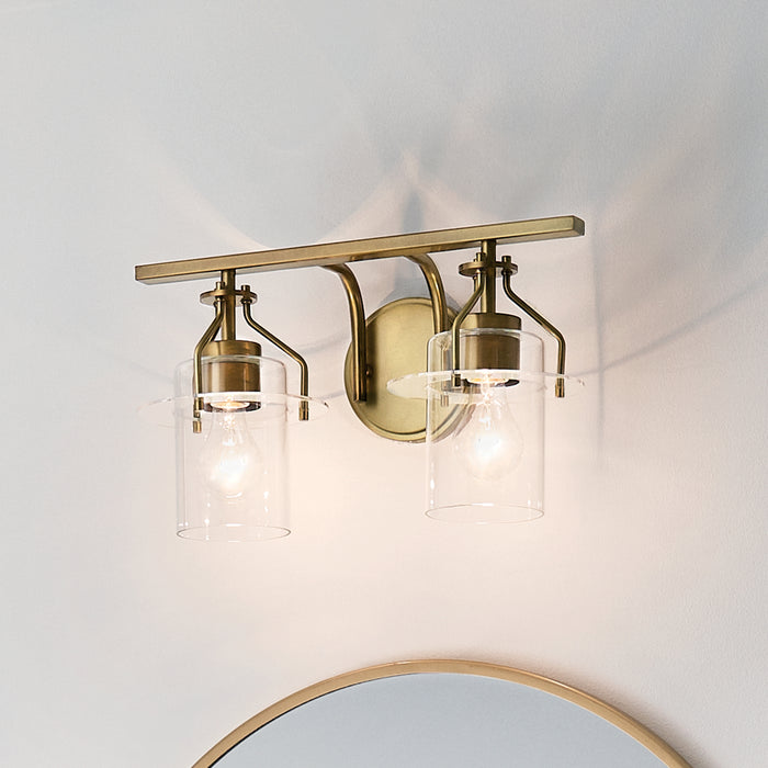 Myhouse Lighting Kichler - 55078NBR - Two Light Bath - Everett - Brushed Brass