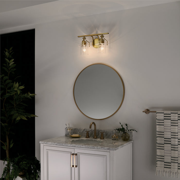 Myhouse Lighting Kichler - 55078NBR - Two Light Bath - Everett - Brushed Brass