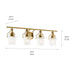 Myhouse Lighting Kichler - 55080NBR - Four Light Bath - Everett - Brushed Brass