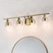 Myhouse Lighting Kichler - 55080NBR - Four Light Bath - Everett - Brushed Brass