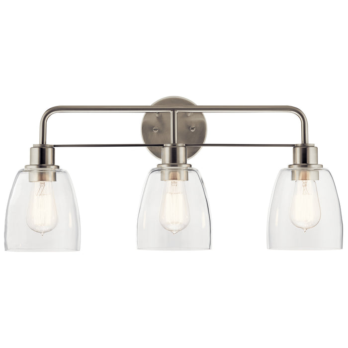 Myhouse Lighting Kichler - 55102NI - Three Light Bath - Meller - Nickel Textured