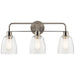 Myhouse Lighting Kichler - 55102NI - Three Light Bath - Meller - Nickel Textured