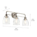 Myhouse Lighting Kichler - 55102NI - Three Light Bath - Meller - Nickel Textured