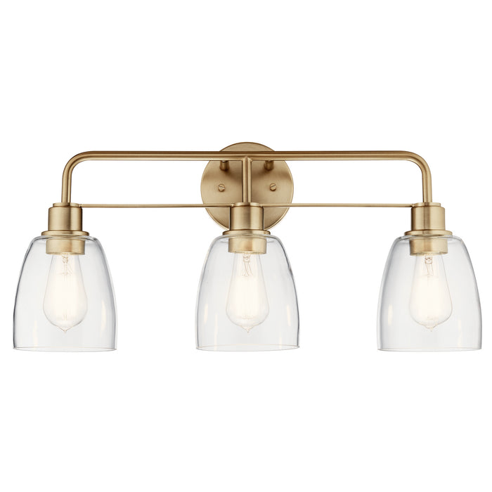 Myhouse Lighting Kichler - 55102CPZ - Three Light Bath - Meller - Champagne Bronze