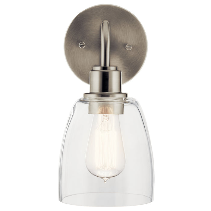 Myhouse Lighting Kichler - 55100NI - One Light Wall Sconce - Meller - Nickel Textured