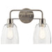 Myhouse Lighting Kichler - 55101NI - Two Light Bath - Meller - Nickel Textured