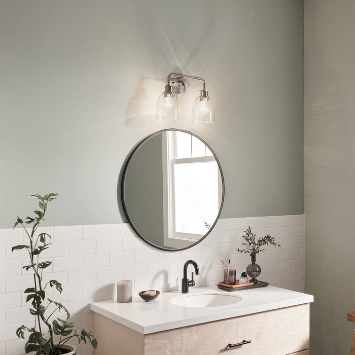 Myhouse Lighting Kichler - 55101NI - Two Light Bath - Meller - Nickel Textured