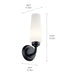 Myhouse Lighting Kichler - 55073BK - One Light Wall Sconce - Truby - Black