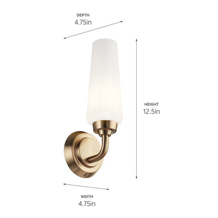 Myhouse Lighting Kichler - 55073CPZ - One Light Wall Sconce - Truby - Champagne Bronze