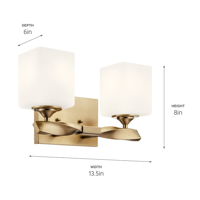 Myhouse Lighting Kichler - 55001CPZ - Two Light Bath - Marette - Champagne Bronze