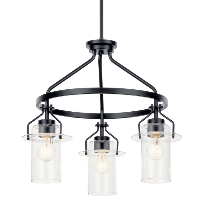 Myhouse Lighting Kichler - 52377BK - Three Light Chandelier - Everett - Black