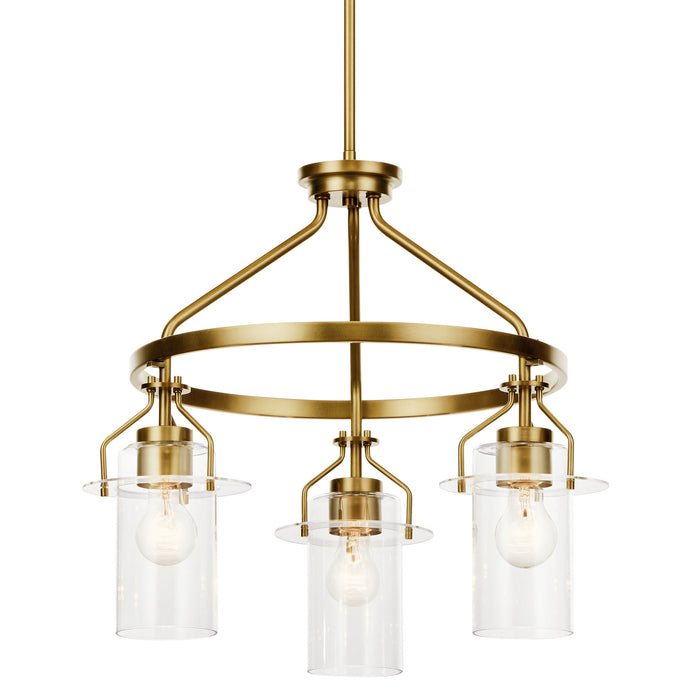 Myhouse Lighting Kichler - 52377NBR - Three Light Chandelier - Everett - Brushed Brass