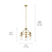 Myhouse Lighting Kichler - 52377NBR - Three Light Chandelier - Everett - Brushed Brass